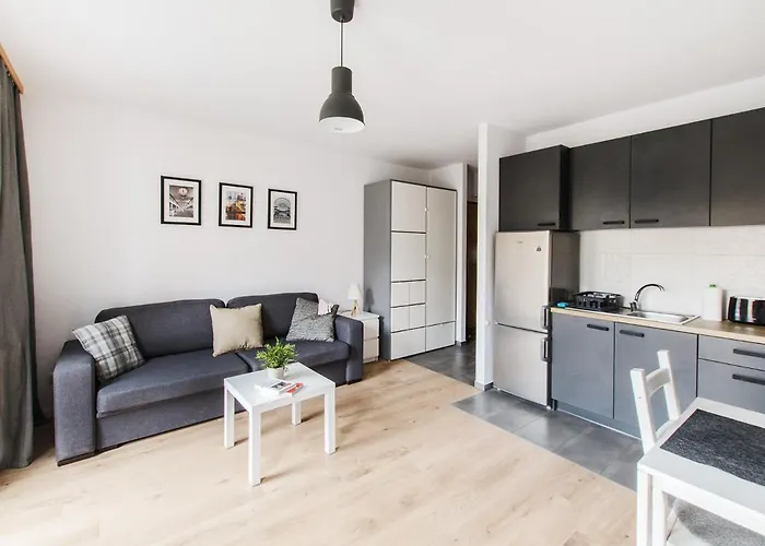 Apartment Black Apartment- Modern In The Center! *